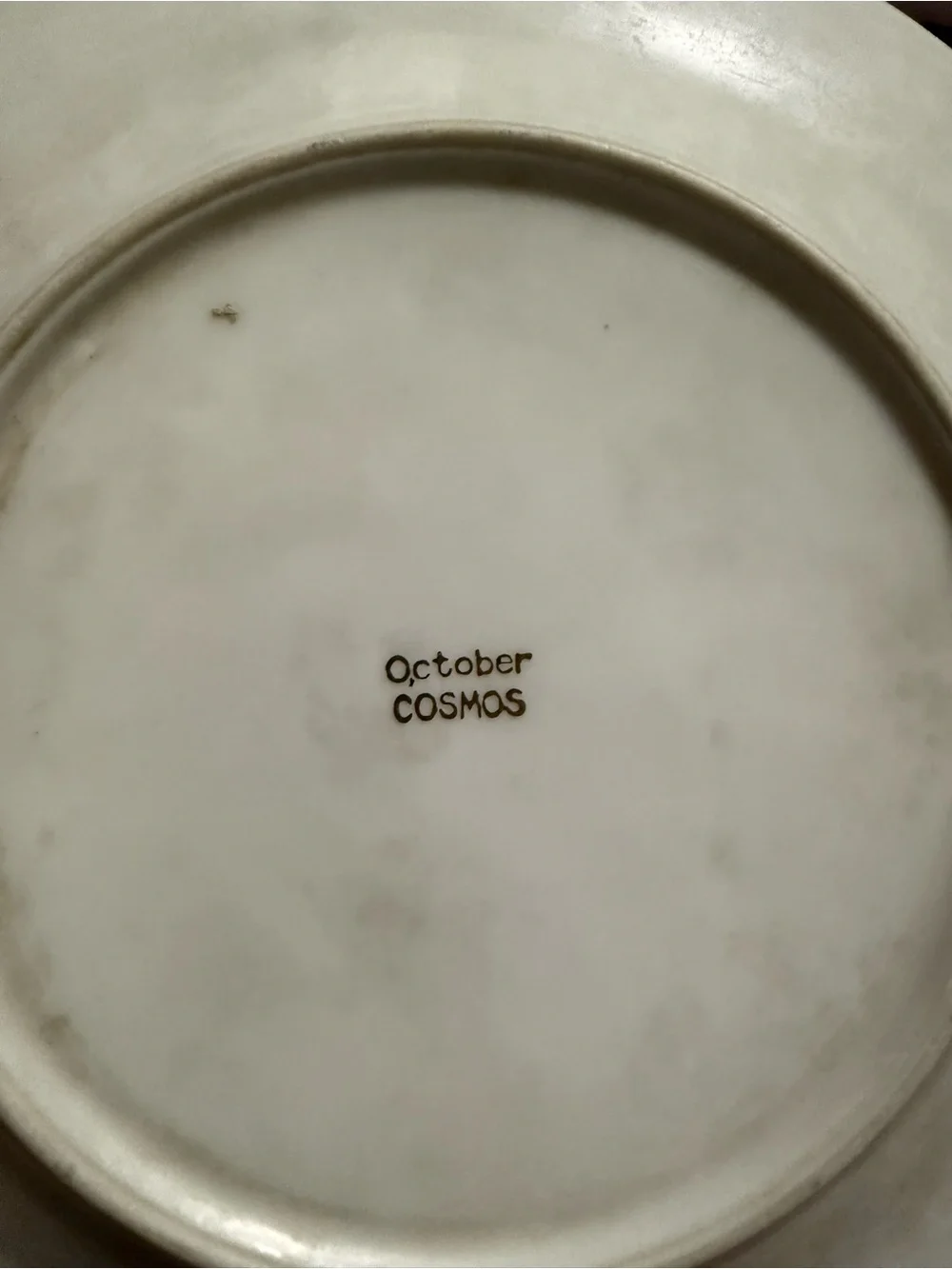 Vintage UCAGCO October Cosmos Flower of Month 7.5” Lusterware Plate Japan